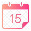 Quinze Calendario Calendario Ícone