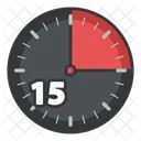 Quinze Minuto Hora Ícone