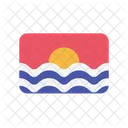 Kiribati Bandeira Pais Ícone