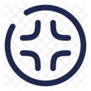 Quit Full Screen Circle  Icon