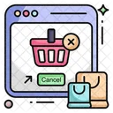 Cesta De La Compra Cubo Retirar De La Cesta Icon