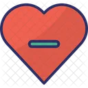 Eliminar Del Corazon Eliminar De Favoritos A Diferencia Icon