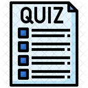 Quiz Paper Quiz Exam Icon