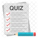 Quiz Paper Test Paper Exam Paper Icon