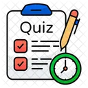 Quiz Test Prufungsbogen Icon