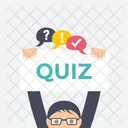 Quiz Sign Hand Icon