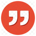 Quotes Quotation Marks Speech Marks Icon