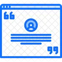 Quote Website Page Icon