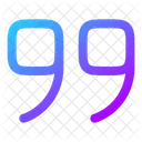Quote Down Quote Down Quotes Icon