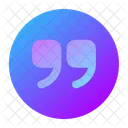 Quote Down Circle Icon