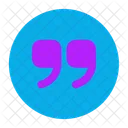 Quote Down Circle Icon