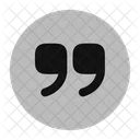 Quote Down Circle Icon