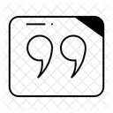Quote Marks Quotes Speech Marks Icon