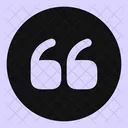 Quote Up Circle Icon