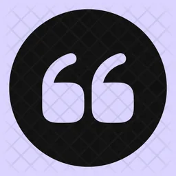 Quote Up Circle  Icon