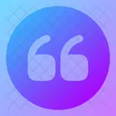 Quote Up Circle Icon