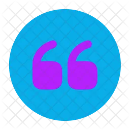 Quote Up Circle  Icon