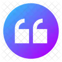 Quote Up Circle Icon
