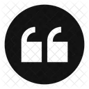 Quote Up Circle Icon
