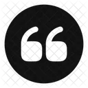 Quote Up Circle Icon