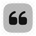 Quote Up Square Icon