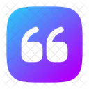 Quote Up Square Icon
