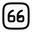 Quote Up Square Quote Up Quotes Icon