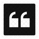 Quote Up Square Icon