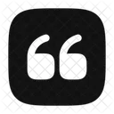 Quote Up Square Icon
