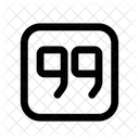 Quote Up Square Quote Text Icon