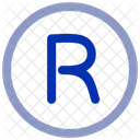 R Simbolo R Letra Icono
