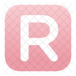 R Alphabet  Icon