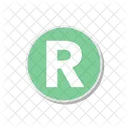 R Alphabet Letter Icon