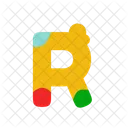 R Alphabet Letter Icon