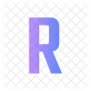 R Alphabet Letter Icon