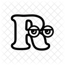 R Alphabet Letter Icon