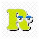 R Alphabet Letter Icon