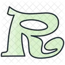 R Sign English Letter Icon