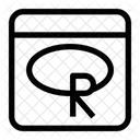 R Languange Coding Programming Icon