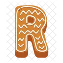 R Letter Cookies Cookies Biscuit Icon