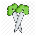 Rábano  Icono