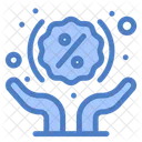 Rabatt Hande Prozentsatz Symbol