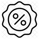 Rabatt Abzeichen Rabatt Verkauf Symbol
