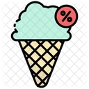 Rabatt auf Eis  Symbol