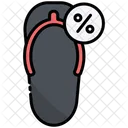 Rabatt auf Flip-Flops  Symbol