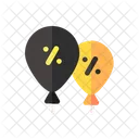 Ballon rabatt  Symbol