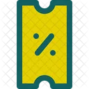 Gutschein Ticket Rabatt Symbol