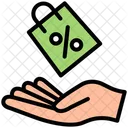 Hand rabatt  Symbol