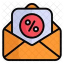 Rabattmail Rabattbrief Angebotsmail Symbol