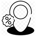 Rabatt-Standort  Symbol